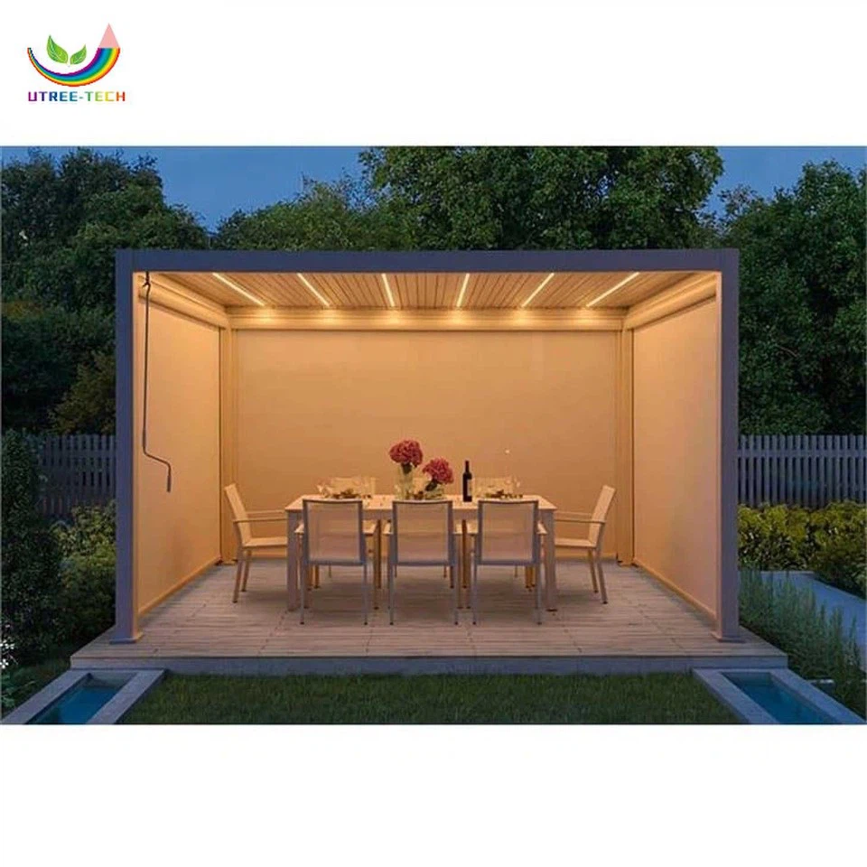 3,6 m aluminiumspergola for et kaffehus